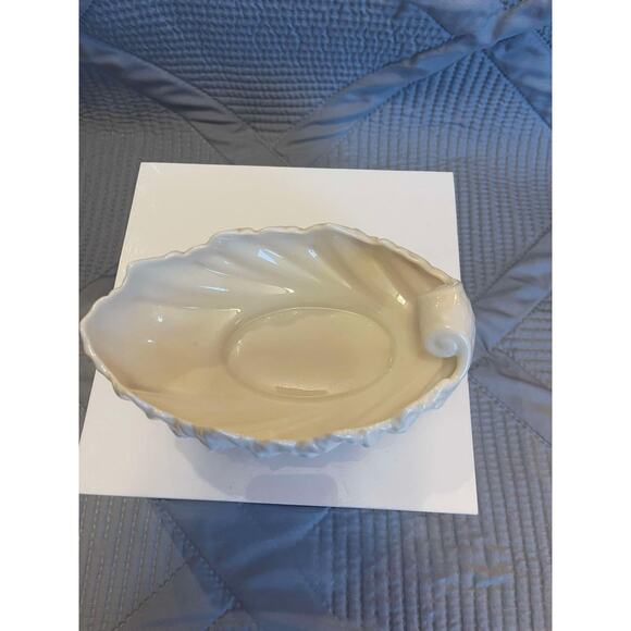 Vintage Lenox USA Classic Scalloped Acanthus Leaf Porcelian Leaf/Bowl Decor - Picture 9 of 11